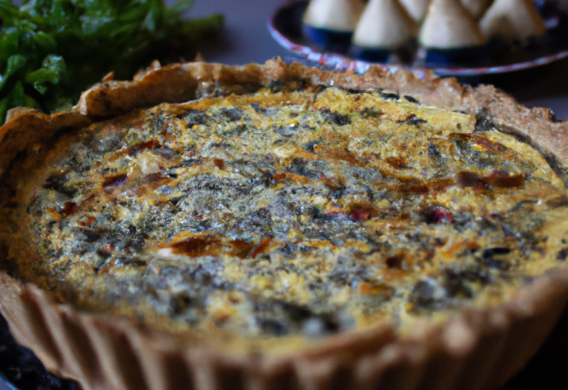 Quiche au Boursin Roquefort