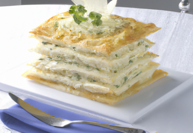 Millefeuille aux saveurs de Roquefort