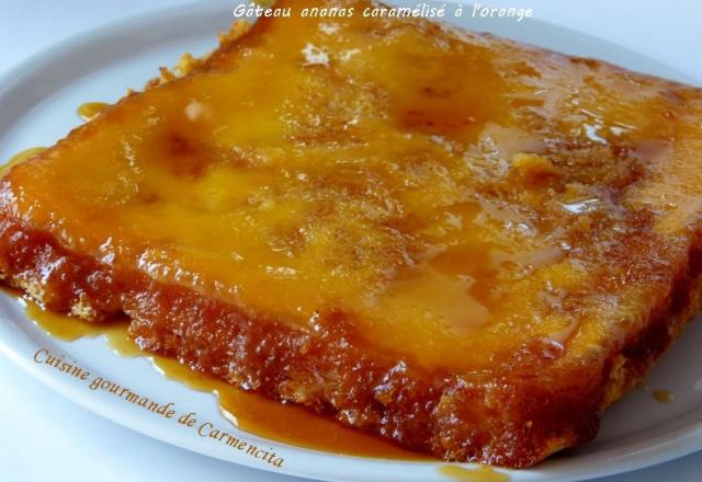 Gâteau à l’ananas caramélisé à l’orange