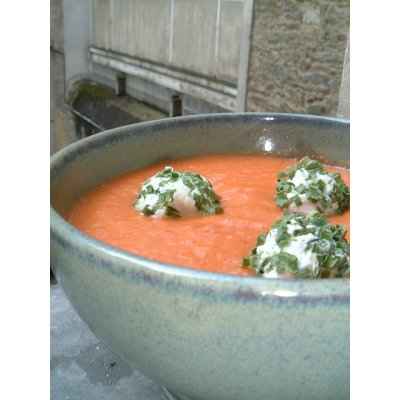 Gaspacho au chèvre