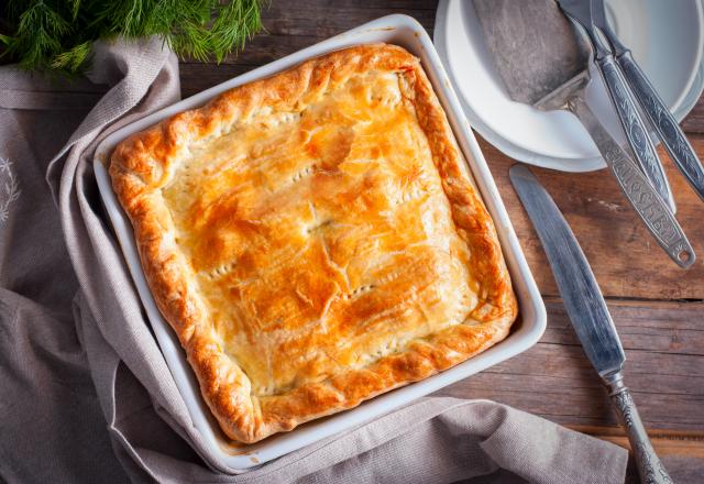 Tourte aux cèpes rapide