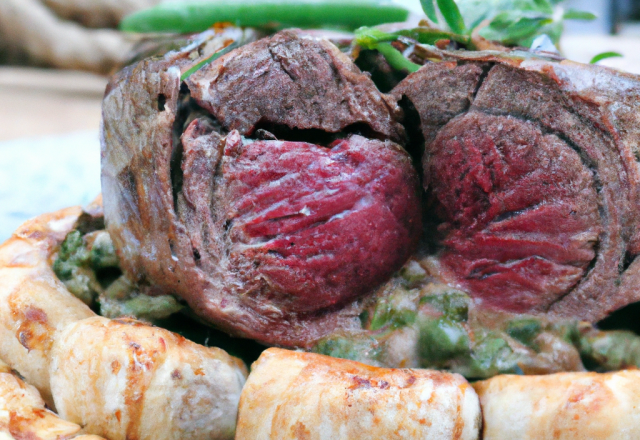 Filet mignon de biche en croûte