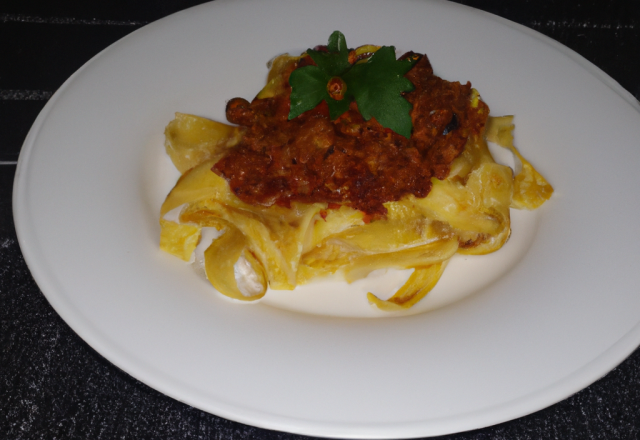 Tagliatelles bolognaise