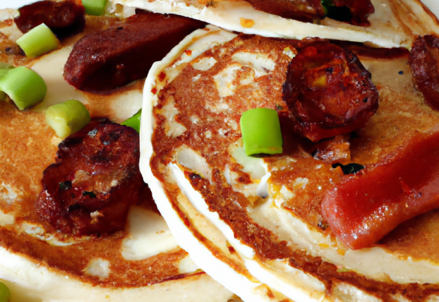 Pancakes au chorizo