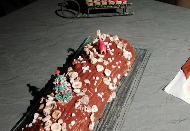 Bûche de Noël à la noisette