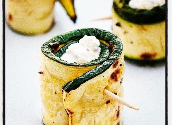 Roulé de courgette et Chavroux