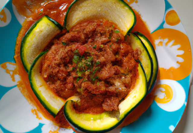 Courgettes bolognaise