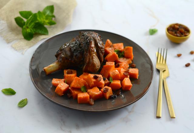 Souris d'agneau à la menthe et au miel