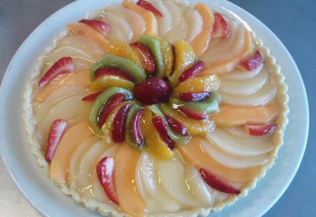 Tarte aux fruit et à la crème pâtissière