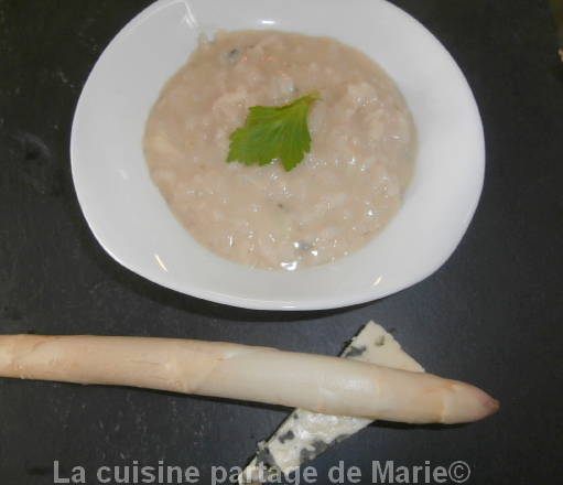 Risotto asperge roquefort Papillon