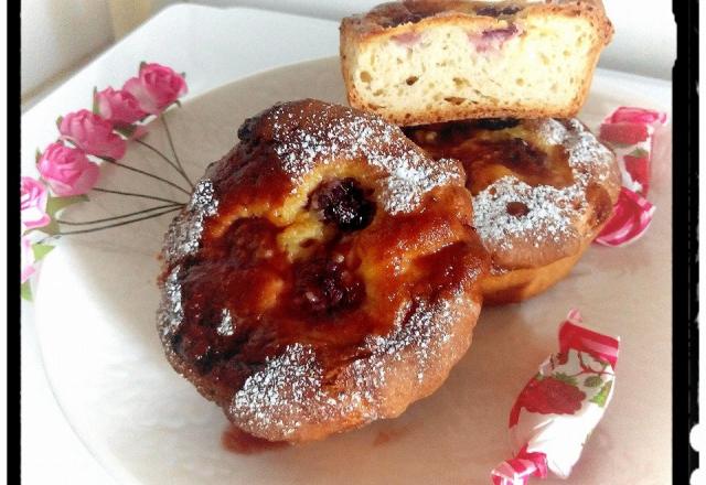 Tartelettes levées à la crème coco framboise