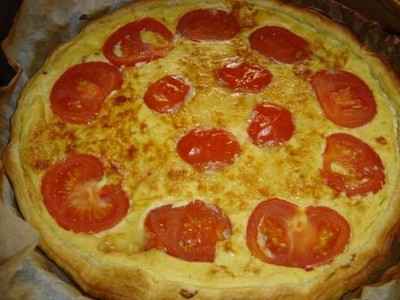 Tarte moutardée à la tomate