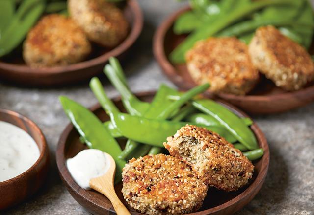 Croquettes de lentilles à la moutarde