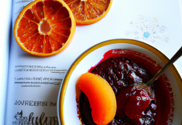 Confiture d'orange au vin rouge