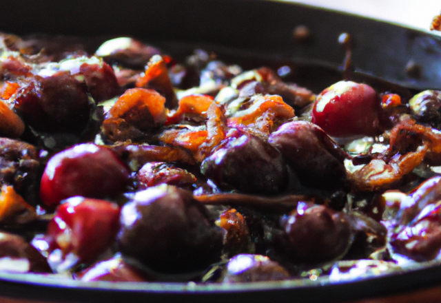 Cerises flambées à la bourguignonne