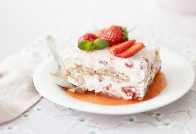 Tiramisu aux fraises