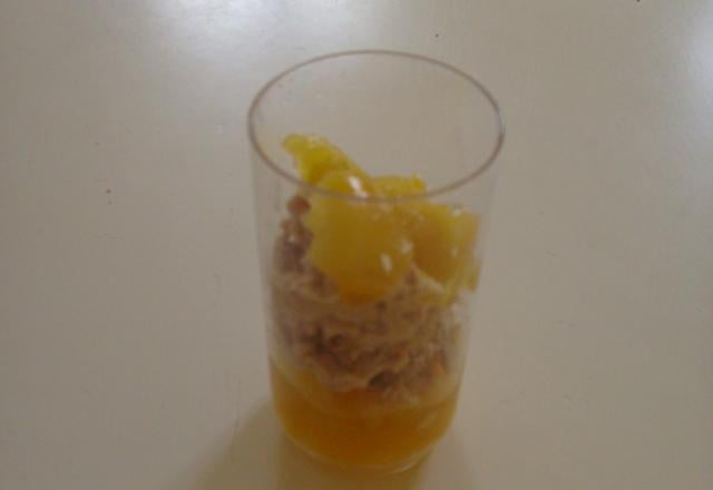 Verrine à la pêche au thon