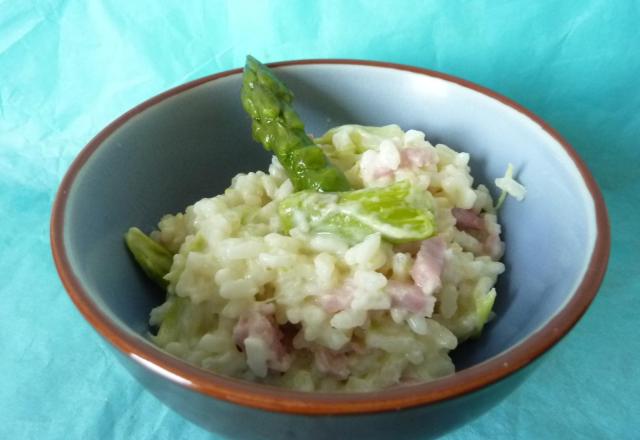 Risotto crémeux aux asperges de printemps