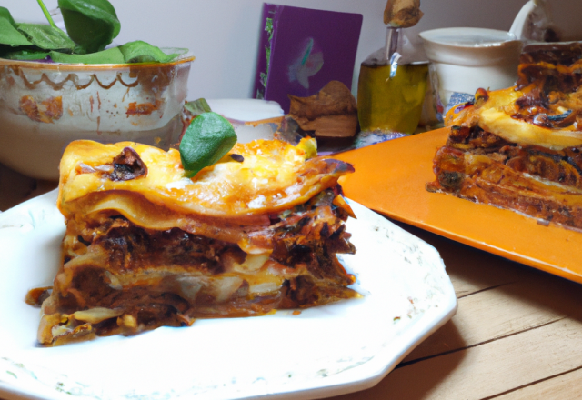 Lasagnes au confit de canard