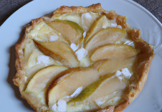 Tarte aux poires et au fromage blanc