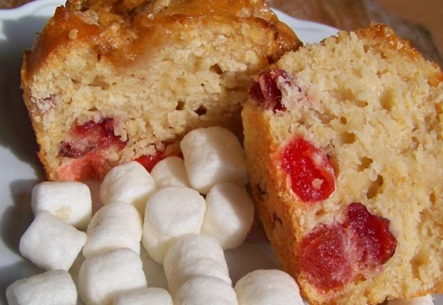 Muffins aux fruits séchés et petits marshmallows