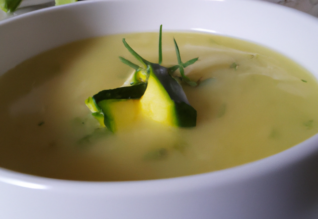 Soupe de courgettes à manger chaude ou froide