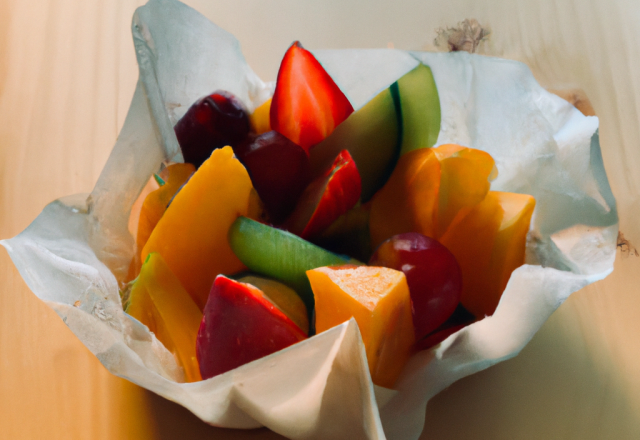 Papillote de Fruits Frais épicé