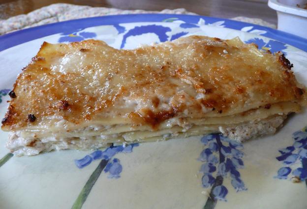 Lasagnes fromages et noix