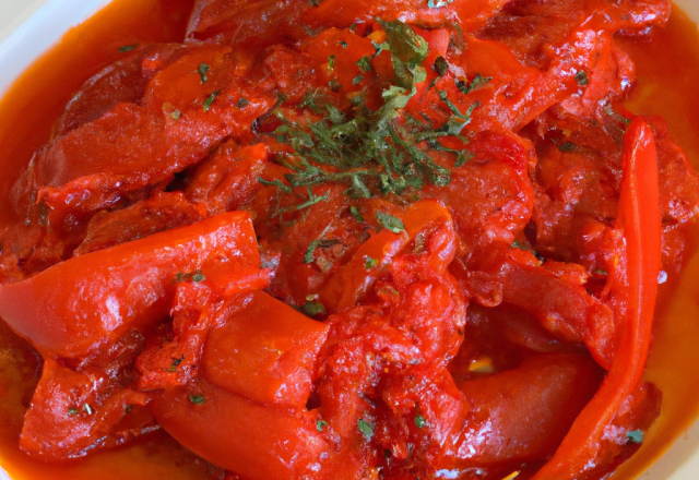 La véritable piperade au Piment d'Espelette