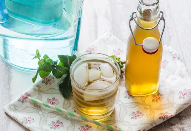 Sirop de menthe rafraîchissant