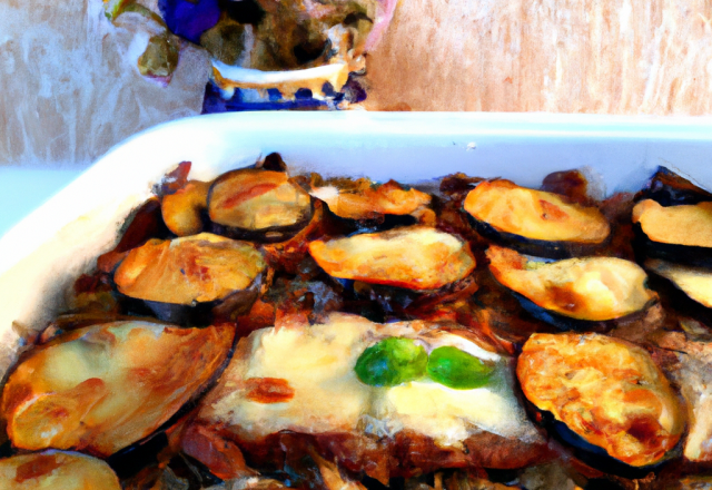 Gratin d'aubergines et pommes de terre