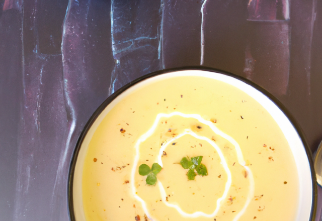 Velouté de pommes de terre à l'orientale