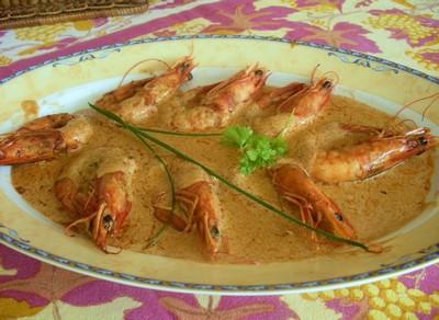 Gambas au Martini