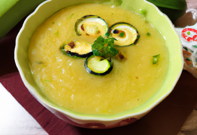 Veloute courgettes du jardin