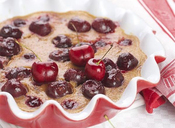 Clafoutis à la cerise griotte maison