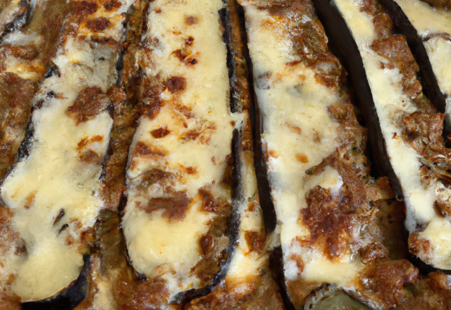 Gratin d'aubergines bolognaises