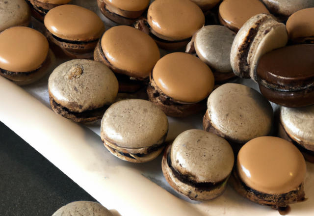 Macarons aux deux chocolats