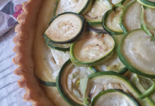 Tarte à la courgette et à l'échalote