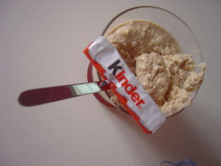 Mousse au barres kinder!