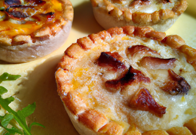 Tartelettes croustillantes aux saint-jacques