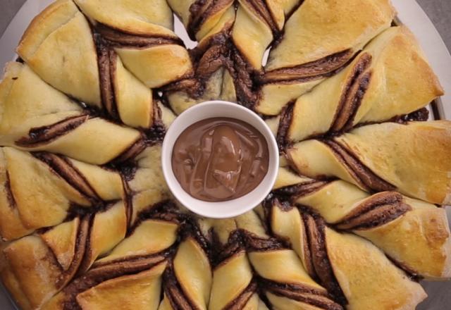 Pizza étoile au Nutella