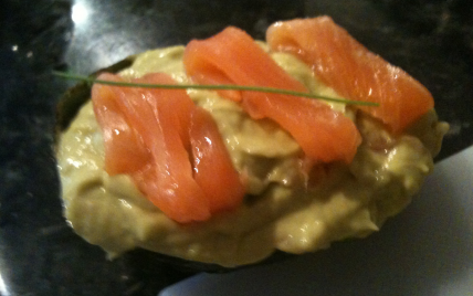 Mousse d'avocat au saumon fumé maison