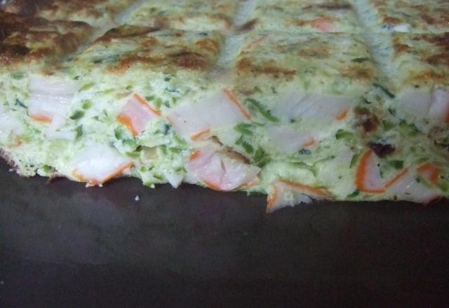 Pain de courgette au surimi