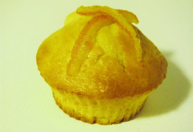 Muffin aux suprêmes d'orange et ses zestes confits