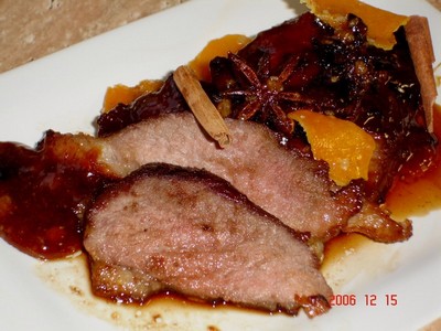 Filet de canard laqué