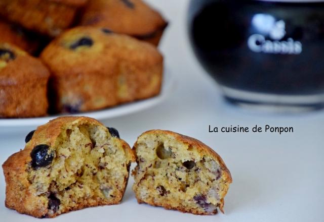 Muffin aux bananes et cassis