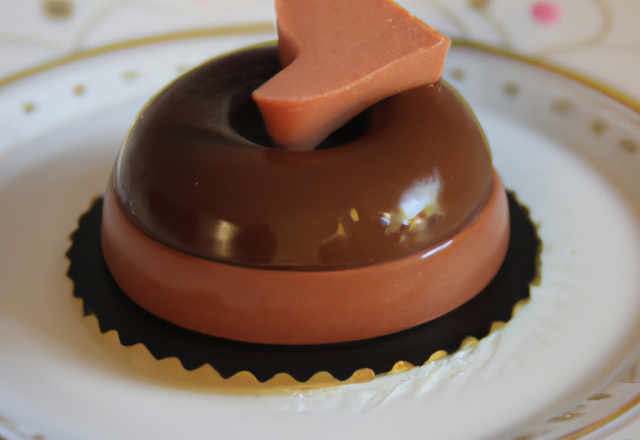 Entremet au chocolat au cœur crémeux