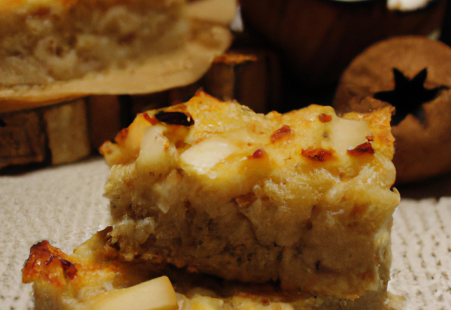 Gâteau pomme et noix de coco