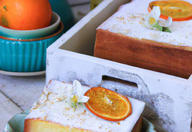 Gâteau au yaourt parfumé à la fleur d'oranger