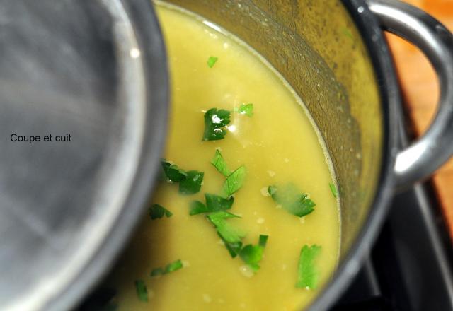 Soupe de flageolets et de haricots verts